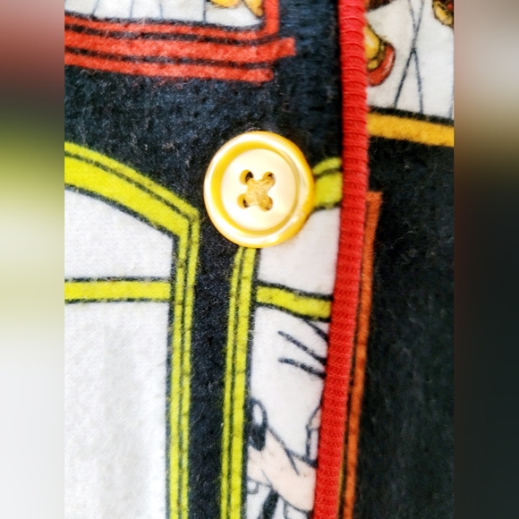 Disney Mickey Minnie Limited Edition Cartoon Fleece Pajama Set Women's XL - Picture 9 of 16